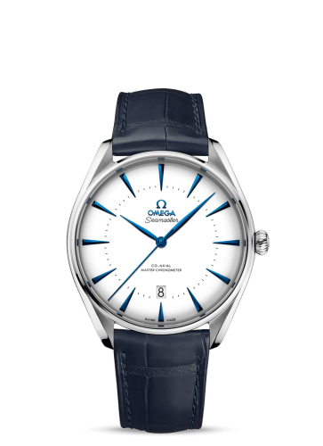 Omega Seamaster Master Co-Axial 39.5 Singapore Edition Stainless Steel / White / Alligator